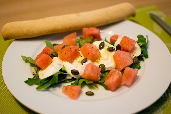 Refreshing Summer Salad with Watermelon and Rocket