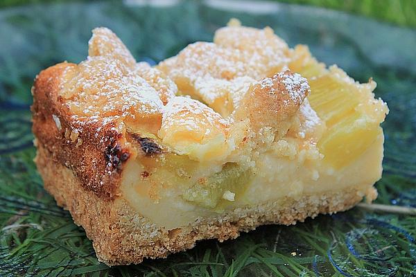 Rhubarb Cheesecake with Streusel