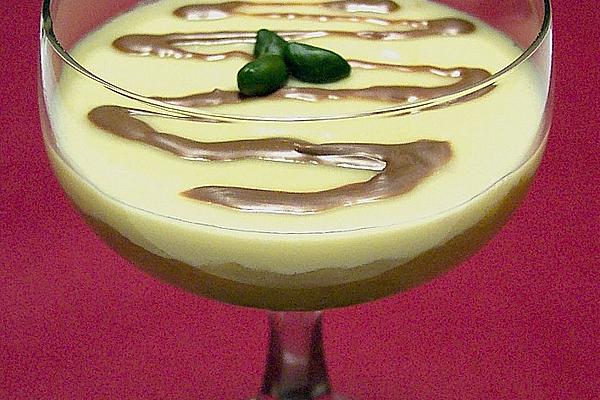 Rhubarb Compote with Marzipan Cream Sauce