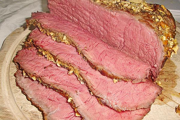 Roast Beef with Mustard and Herb Marinade