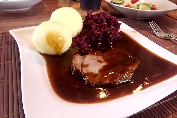 Roast Pork with Dark Beer Sauce