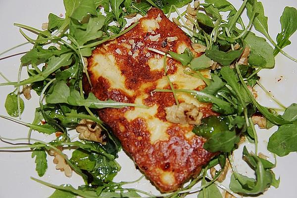 Rocket with Halloumi
