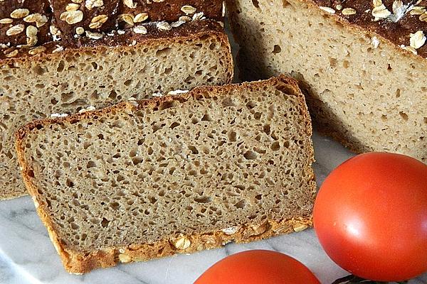 Rye Flake Bread with Malt Beer and Sourdough