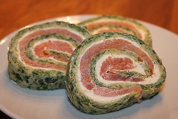 Salmon and Spinach Roll