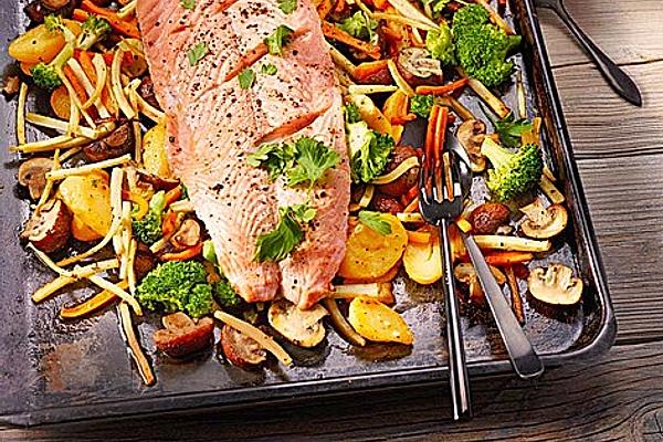 Salmon from Tray