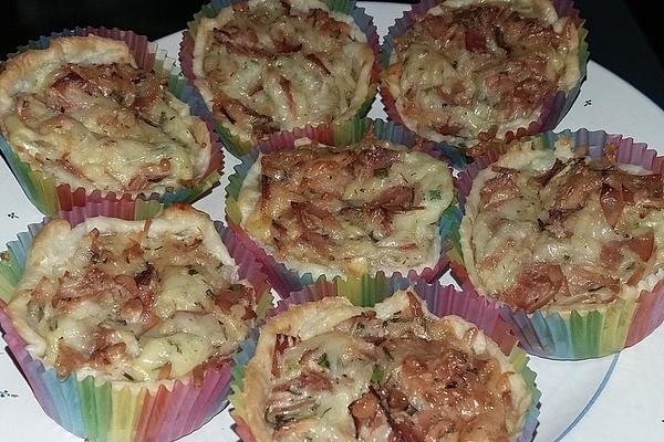 Savory Cheese Tartlets from Muffin Tin