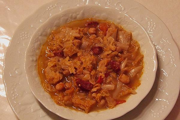Savoy Cabbage – Chickpea Soup