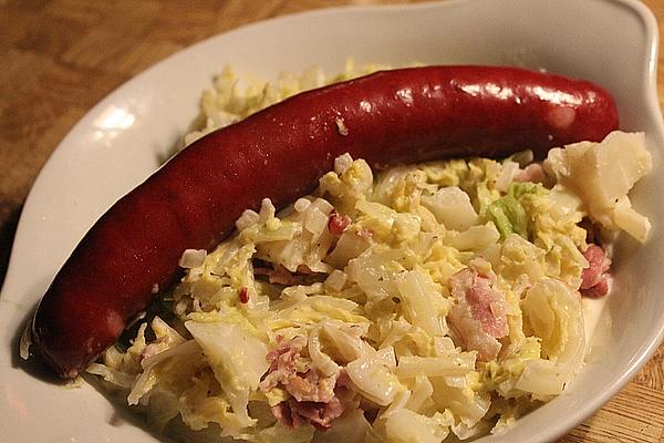 Savoy Cabbage in Cream Sauce