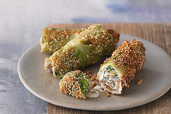 Savoy Cabbage Parcel with Goat Cheese