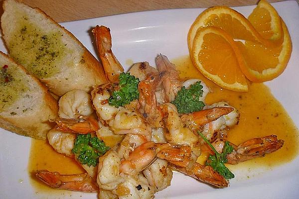 Scampi in Wine Sauce