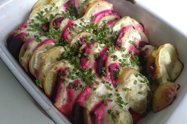 Schrat`s Potato and Beetroot Gratin