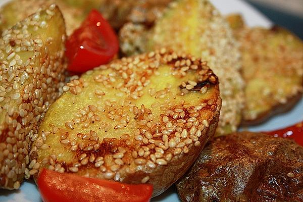 Sesame Potatoes from Oven
