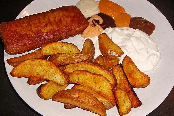 Sharp, Crispy Potato Wedges