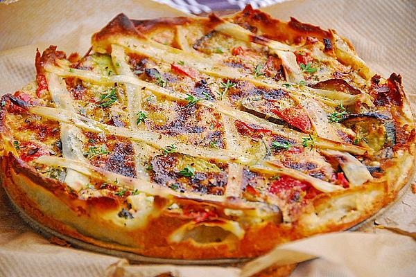 Sheep Cheese Zucchini Quiche