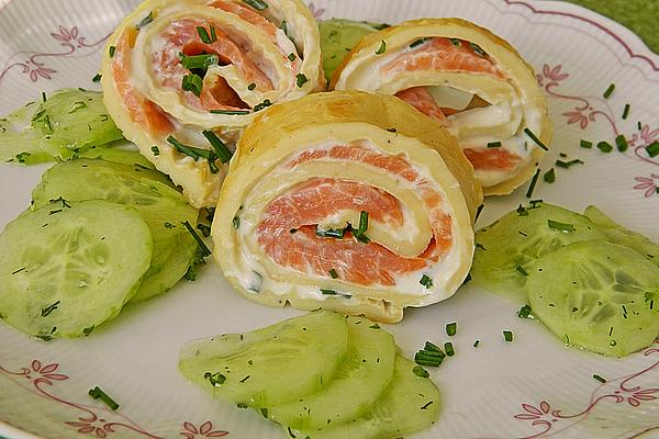Sheet Pancakes with Smoked Salmon