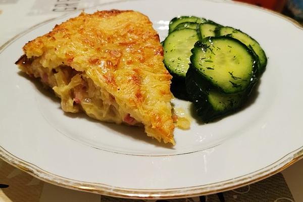 Simple Onion and Bacon Cake