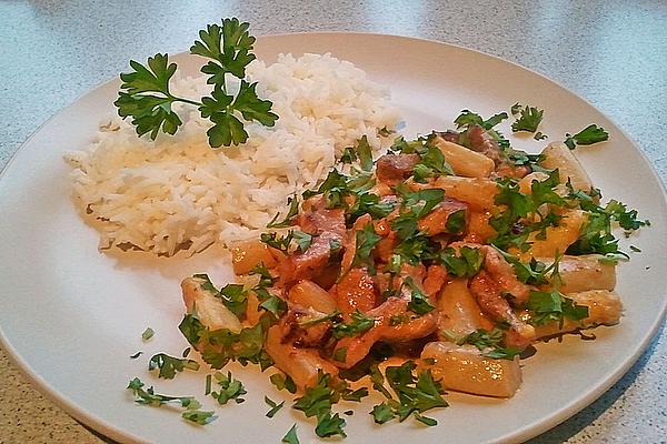 Sliced ​​Asparagus Turkey