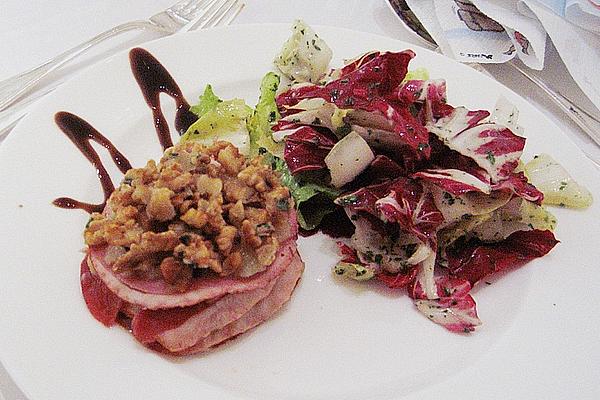 Smoked Goose Breast with Apple Compote