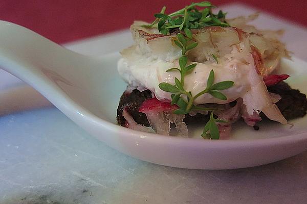Smoked Trout on Kohlrabi Purée