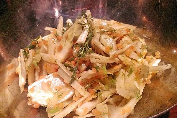 Smokeys Fennel and Lentil Curry Salad