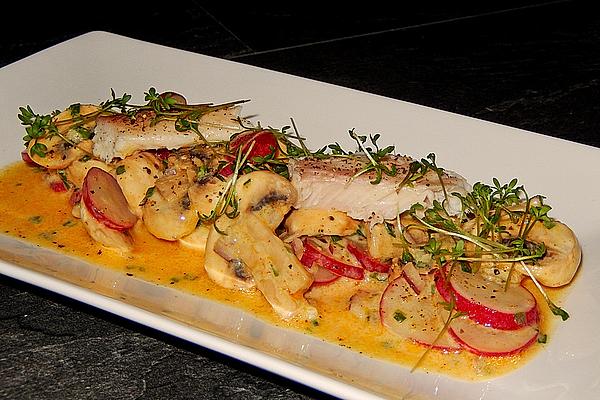 Smokeys Smoked Trout with Radish and Mushroom Salad