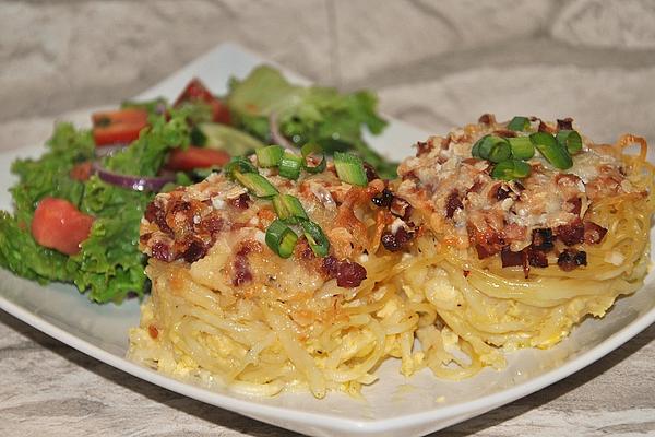 Spaghetti Muffins La Carbonara