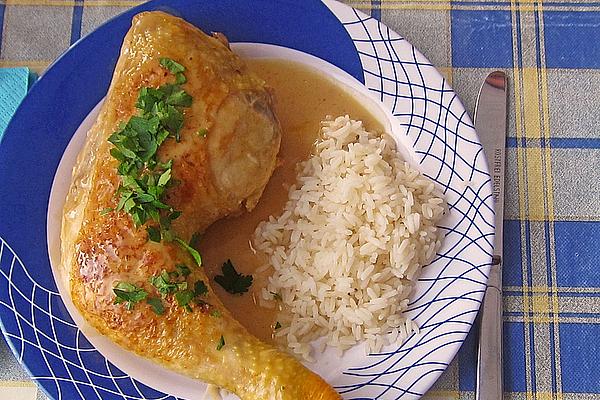 Spanish Style Chicken in Garlic Sauce