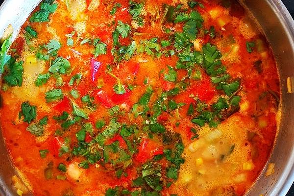 Spicy Chicken and Leek Soup