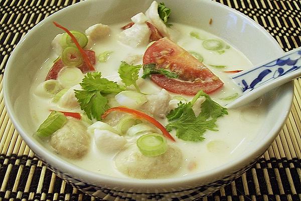 Spicy Chicken Soup in Coconut Milk