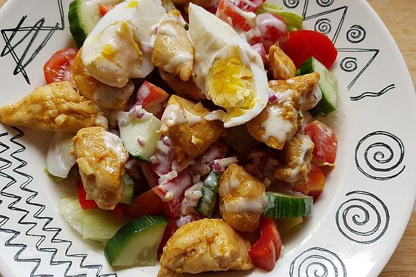 Spicy Iceberg Lettuce with Chicken Breast Fillet