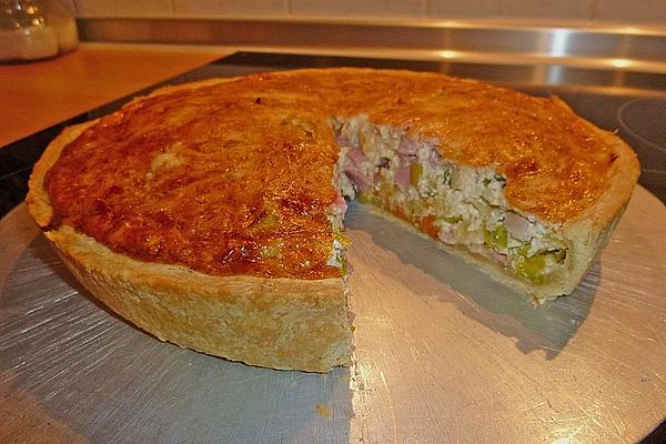 Spicy Onion and Ham Bacon Cake