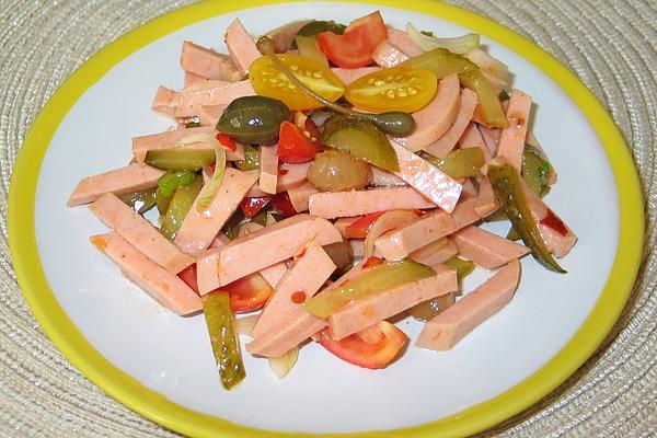 Spicy, Spicy Sausage Salad