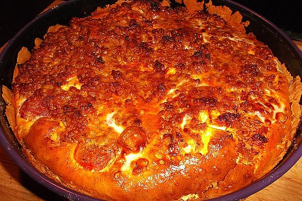 Spicy Tomato Mince Quiche