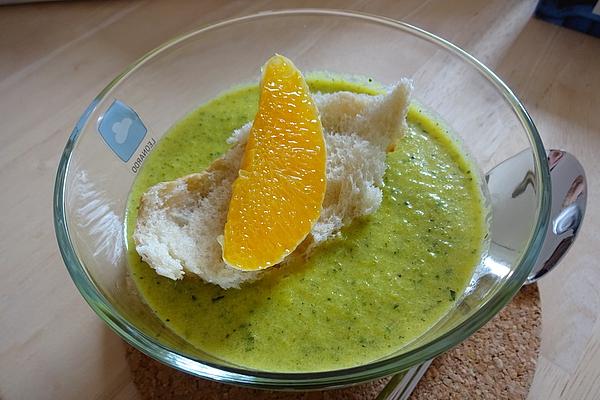 Spicy Zucchini Coconut Soup with Orange