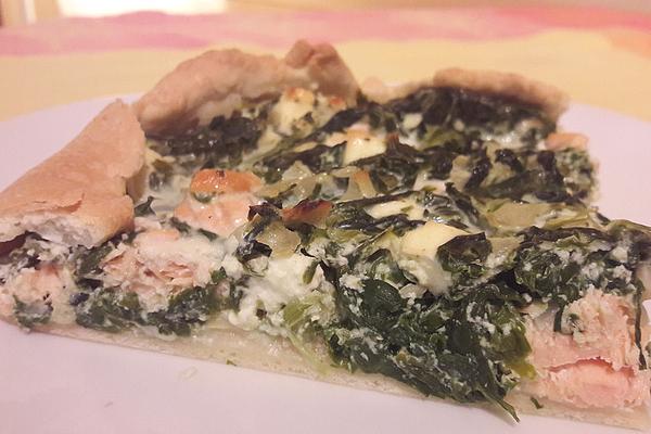Spinach and Salmon Cake