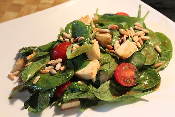 Spinach Salad with Mozzarella