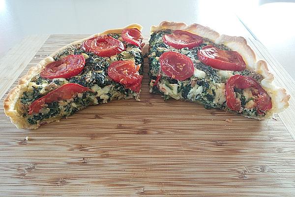 Spinach – Tomato – Feta Cake