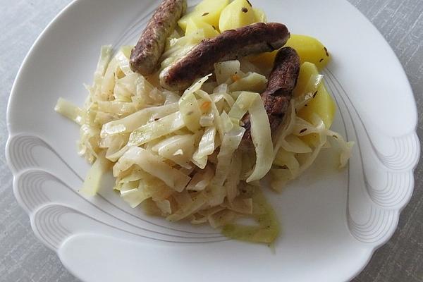 Steamed White Cabbage, Czech Style