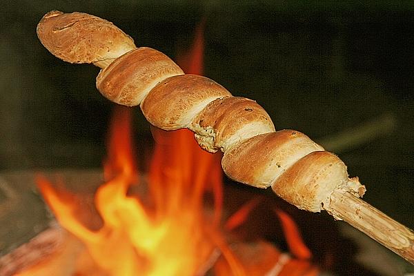Stick Bread with and Without Wild Garlic