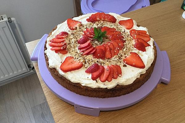 Strawberry and Marzipan Tart