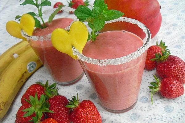 Strawberry-Banana-Mango Smoothie