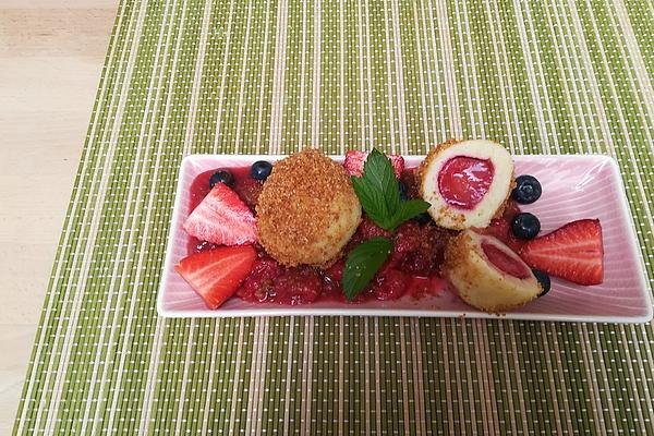 Strawberry Curd Dumplings