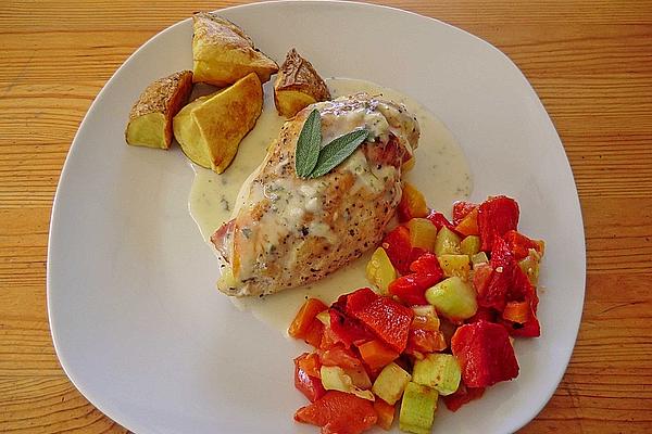 Stuffed Chicken Breast Fillet in Sage Sauce