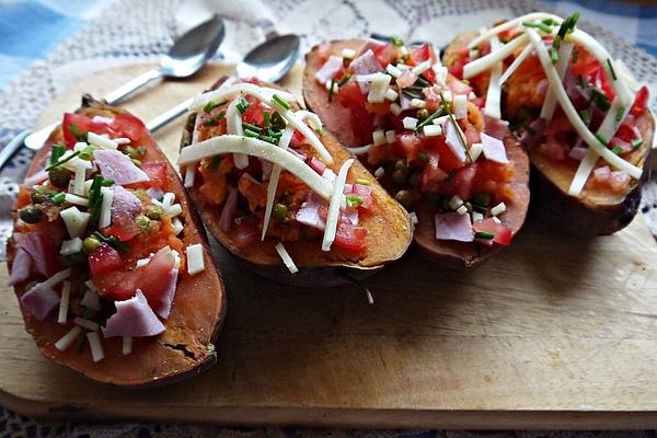 Stuffed Crispy Sweet Potatoes
