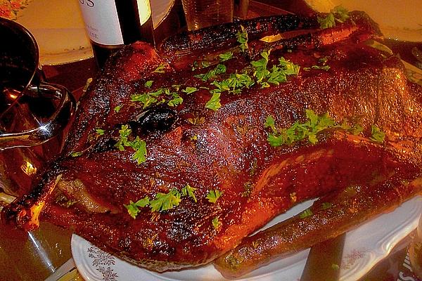 Stuffed Goose with Apples