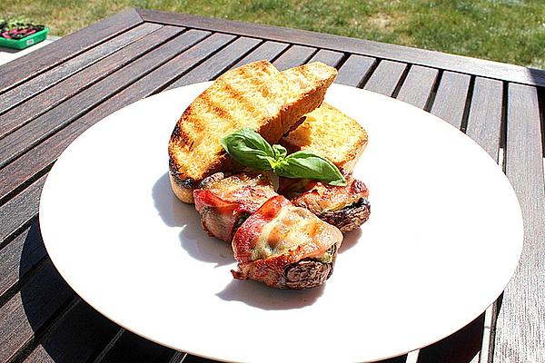 Stuffed Mushrooms with Grilled Sheep Cheese
