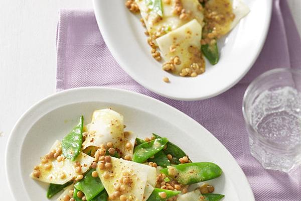 Sugar Snap Peas and Kohlrabi Salad