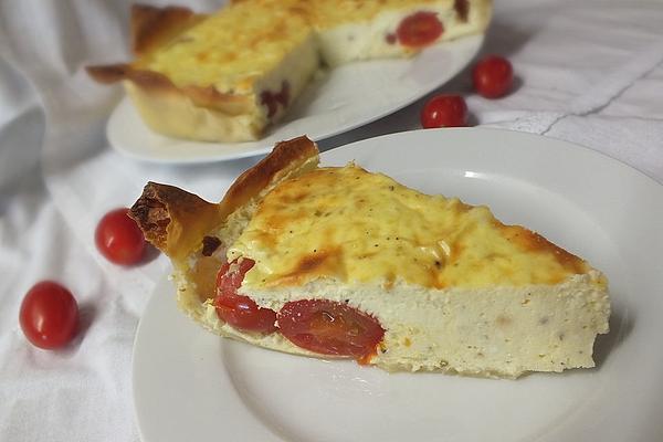 Summer Tomato Tart with Goat Cheese