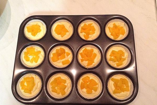 Sunshines Vanilla Peach Yogurt Muffins
