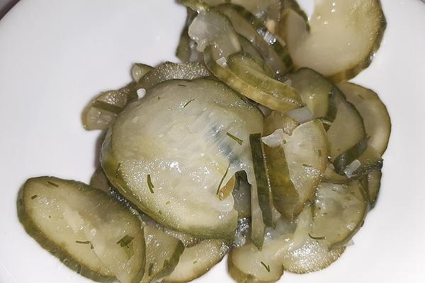 Sweet Cucumber Salad Danish Way